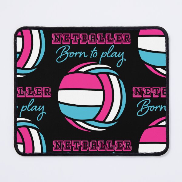 Item preview, Netball Born To Play Netballer Girls Sports Hot Pink designed and sold by hyperdesignshop.