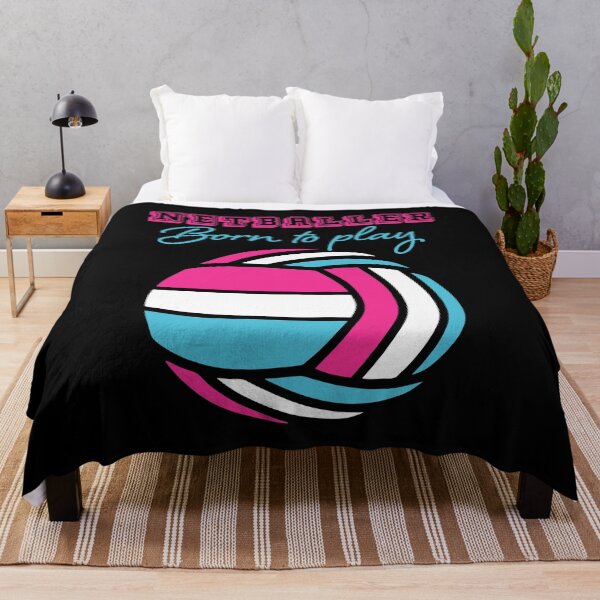 Item preview, Netball Nacido para jugar Netballer Girls Deportes Hot Pink designed and sold by hyperdesignshop.