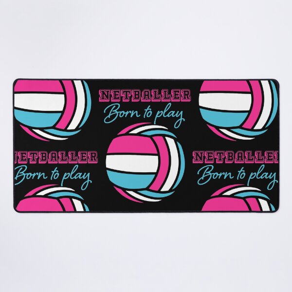 Item preview, Netball Born To Play Netballer Girls Sports Hot Pink designed and sold by hyperdesignshop.