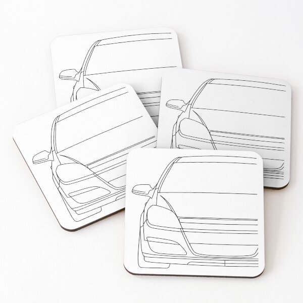 Item preview, Opel Vauxhal Holden Astra H 2004-2007 black lines designed and sold by EdimDesign.