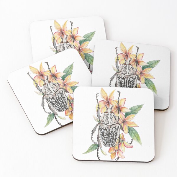 Item preview, Beetle&TropicalFlowers designed and sold by Yulchikdesign.