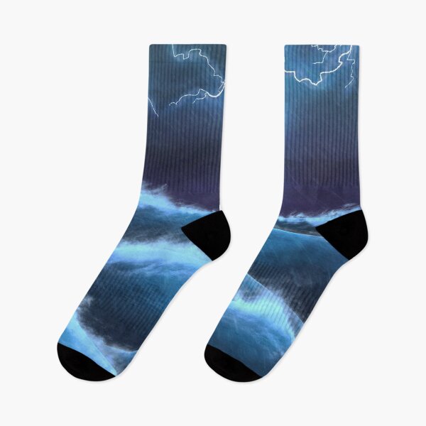 Item preview, Ocean Lightning Storm, Seascape Digital Art. designed and sold by Random Shern Creations.