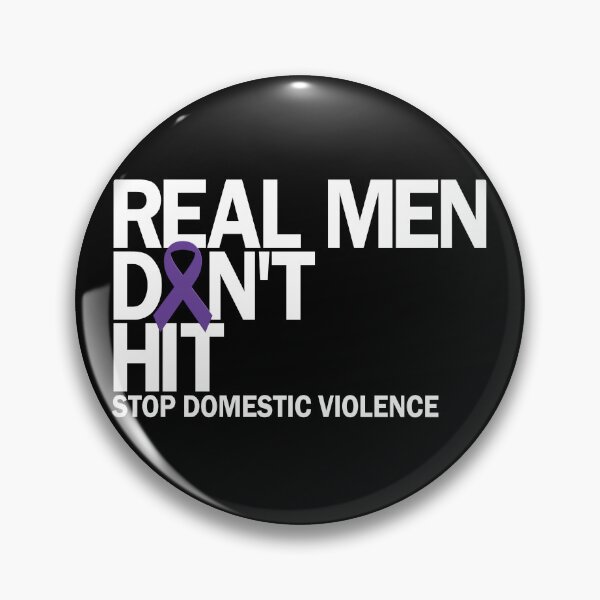 Item preview, Real Men Don't Hit Stop Domestic Violence Awareness Gear designed and sold by DynamicDesign.