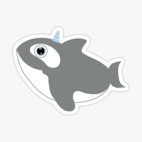 Orca Wal Einhorn Fisch Sticker