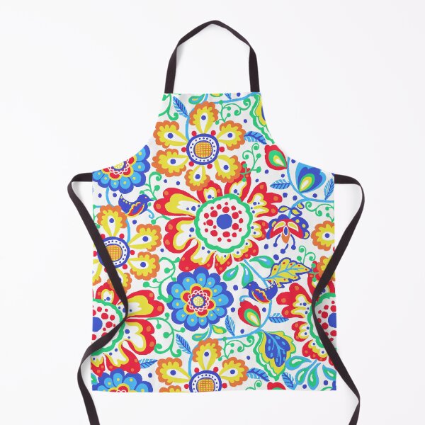 Item preview, Maximalist Folk - Modern Scandinavian Folk Art Floral designed and sold by Michelebuttons.