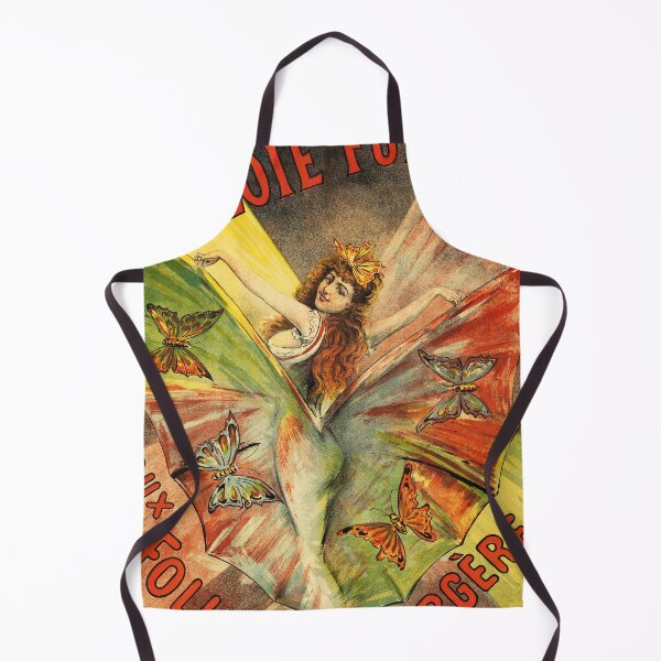 Item preview, FOLIES BERGERE LA LOIE FULLER 1895 Vintage French Theater Poster designed and sold by retroposters.