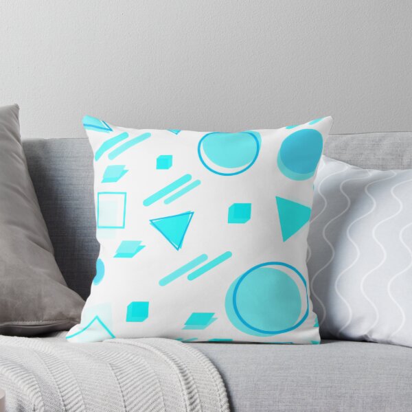 Item preview, Turquoise Memphis Style Geometric designed and sold by TotallyRetroArt.