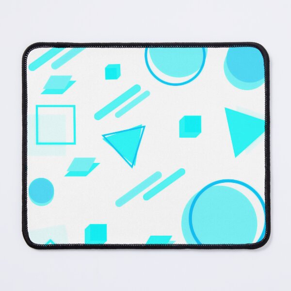 Item preview, Turquoise Memphis Style Geometric designed and sold by TotallyRetroArt.