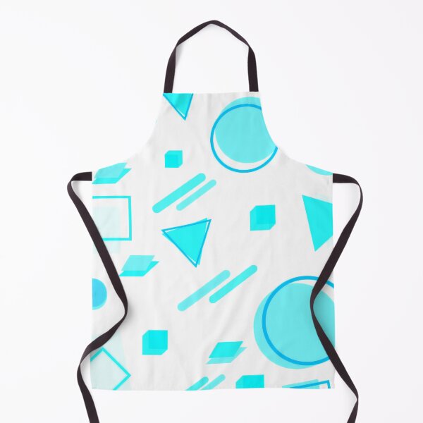 Item preview, Turquoise Memphis Style Geometric designed and sold by TotallyRetroArt.
