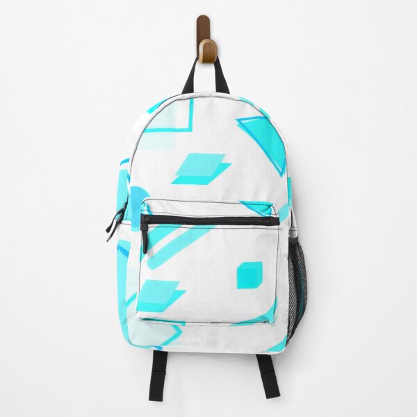 Item preview, Turquoise Memphis Style Geometric designed and sold by TotallyRetroArt.