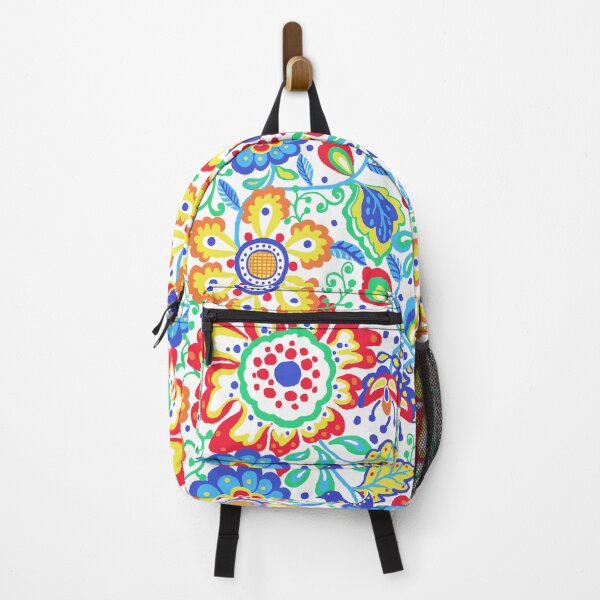 Item preview, Maximalist Folk - Modern Scandinavian Folk Art Floral designed and sold by Michelebuttons.