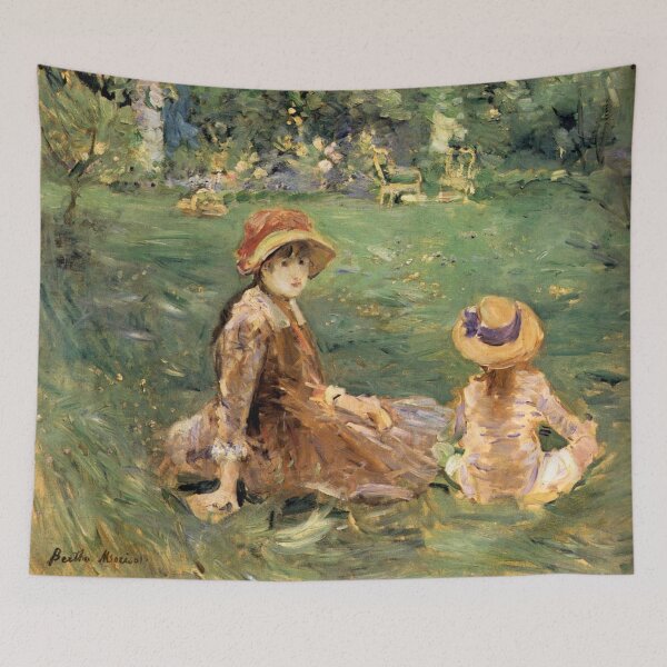 Item preview, Woman and girl in the Garden by Berthe Morisot designed and sold by RickE.