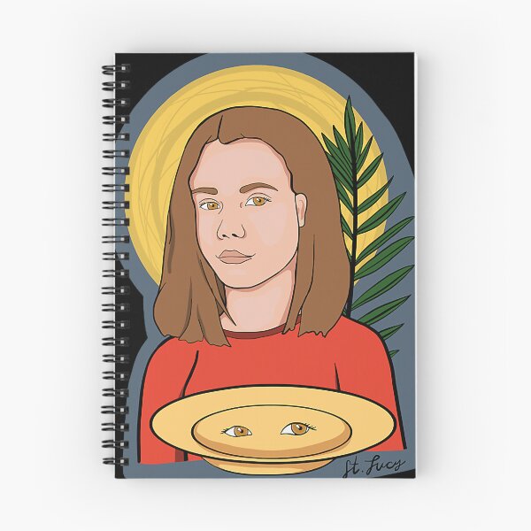 Item preview, St Lucy St Lucia Patron of Eyes and Blind Catholic Saints designed and sold by nedrae.