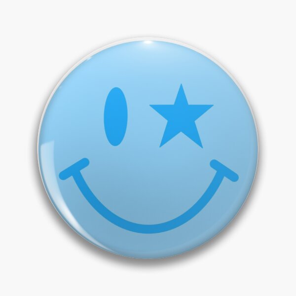 Item preview, Blue Preppy Smiley Face  designed and sold by jmhCreates.
