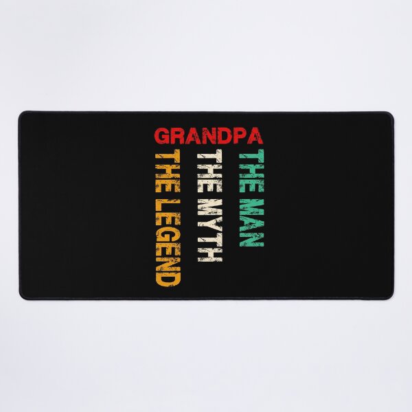 Item preview, grandpa the man the myth the legend (black) designed and sold by Nikmay Design.