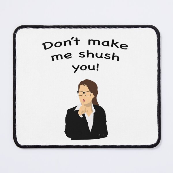 Item preview, Don't make me shush you! (Literary Humour) designed and sold by ThatsNovelGifts.