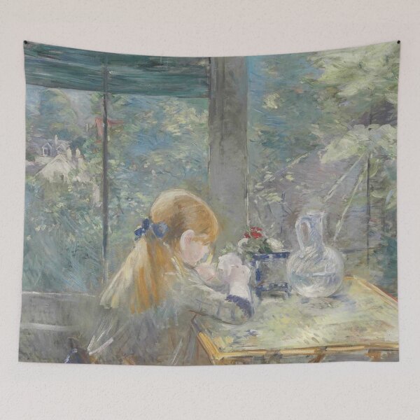 Item preview, Girl at a table with flowers and pitcher by Berthe Morisot designed and sold by RickE.