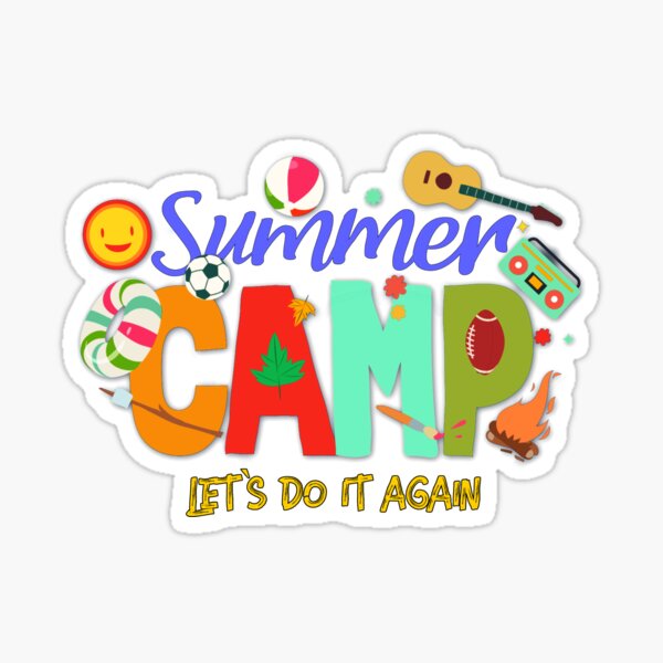 &ldquo;Summer Camp&rdquo; Sticker for Sale by StoneBluePlanet | Redbubble