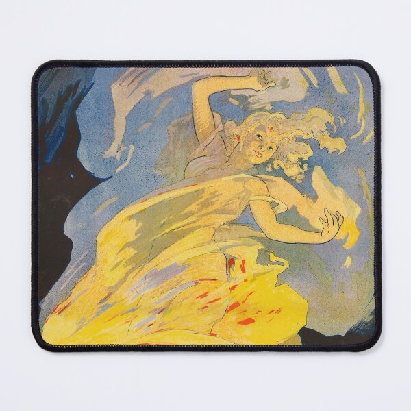 Item preview, The Fire Dance FOLIES BERGERE La Danse Du Feu 1897 by Jules Cheret Vintage Theater Poster designed and sold by retroposters.