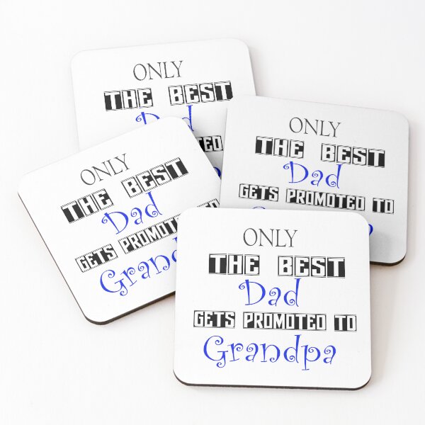Item preview, Only the best dad gets promoted to grandpa (white) designed and sold by Nikmay Design.