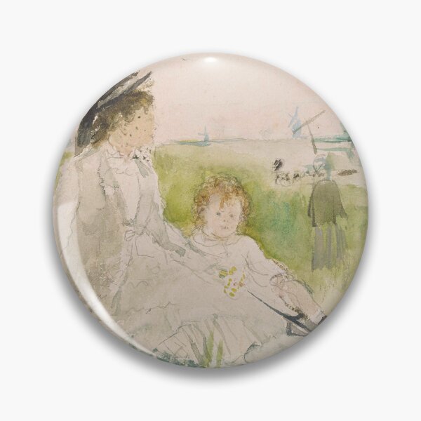 Item preview, Two girls in a field by Berthe Morisot designed and sold by RickE.