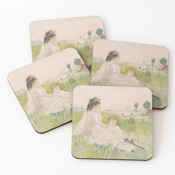 Item preview, Two girls in a field by Berthe Morisot designed and sold by RickE.