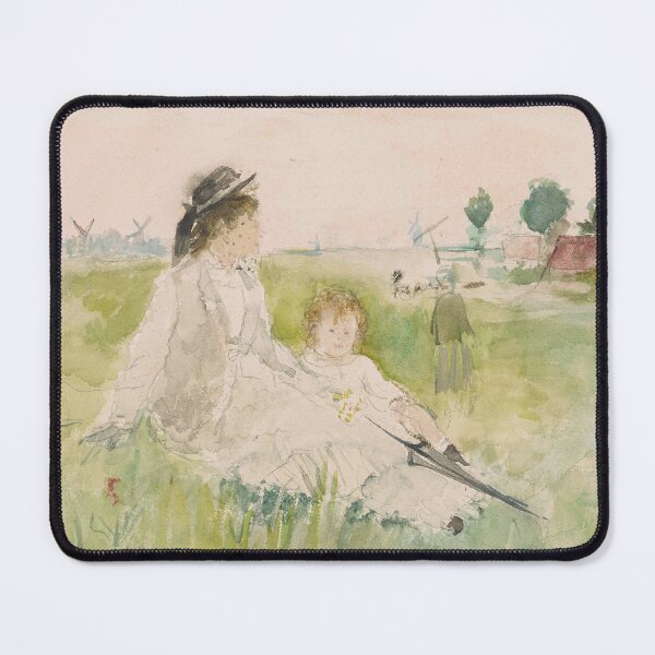 Item preview, Two girls in a field by Berthe Morisot designed and sold by RickE.