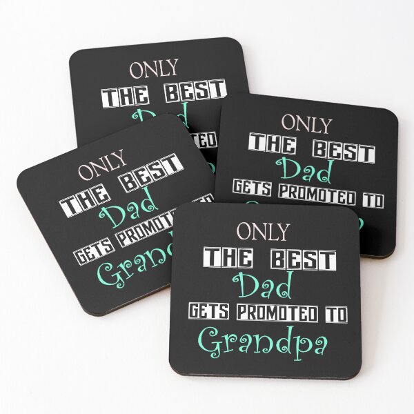 Item preview, Only the best dad gets promoted to grandpa (black) designed and sold by Nikmay Design.
