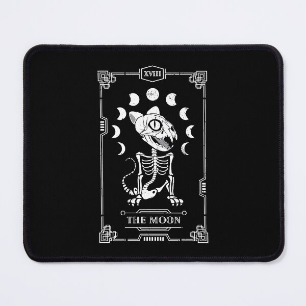 Item preview, Moon Tarot Card Cat Skeleton Feline Gothic Halloween designed and sold by GrandeDuc.