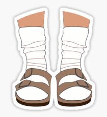 Birkenstocks and Socks Sticker