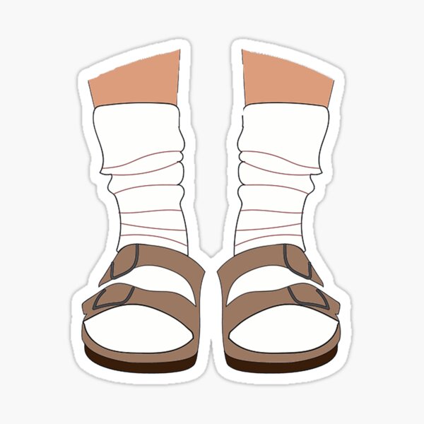 Birkenstocks and Socks Sticker