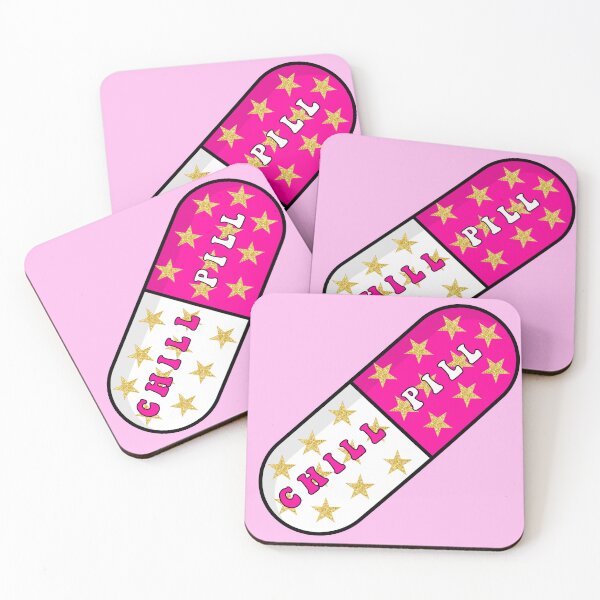 Item preview, Preppy glitter chill pill pink designed and sold by SUUSCK ★.