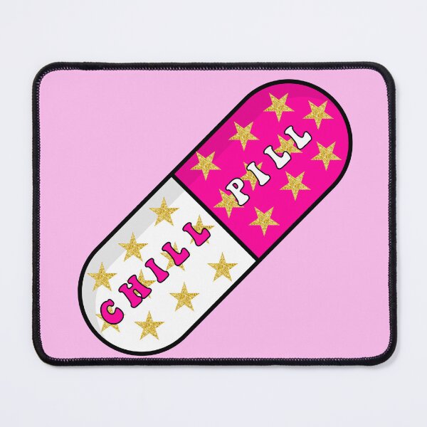 Item preview, Preppy glitter chill pill pink designed and sold by SUUSCK ★.