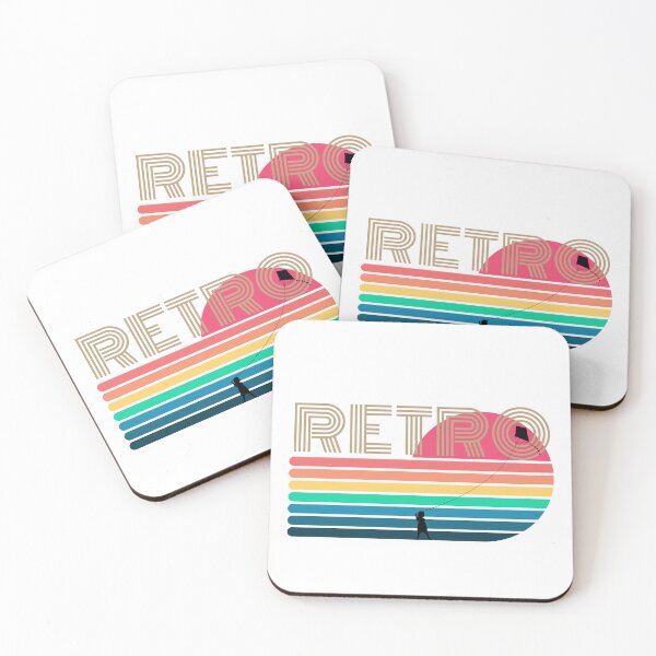 Item preview, Girl flying kite Retro Sunset  designed and sold by ORA_ORA.