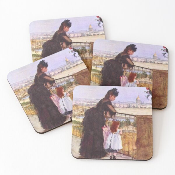 Item preview, Woman and little girl on a balcony by Berthe Morisot designed and sold by RickE.