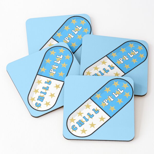 Item preview, Preppy glitter chill pill blue designed and sold by SUUSCK ★.