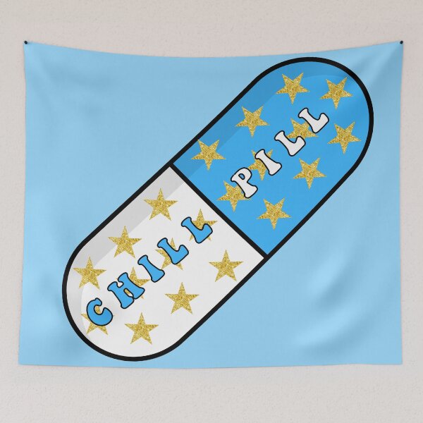 Artikelvorschau, Preppy Glitzer Chill Pille blau entworfen und verkauft von SUUSCK ★.