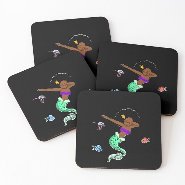 Item preview, Afro Girl, Mermaid, Funny Dab Dance, Dancing Fishes designed and sold by Logiamerch.