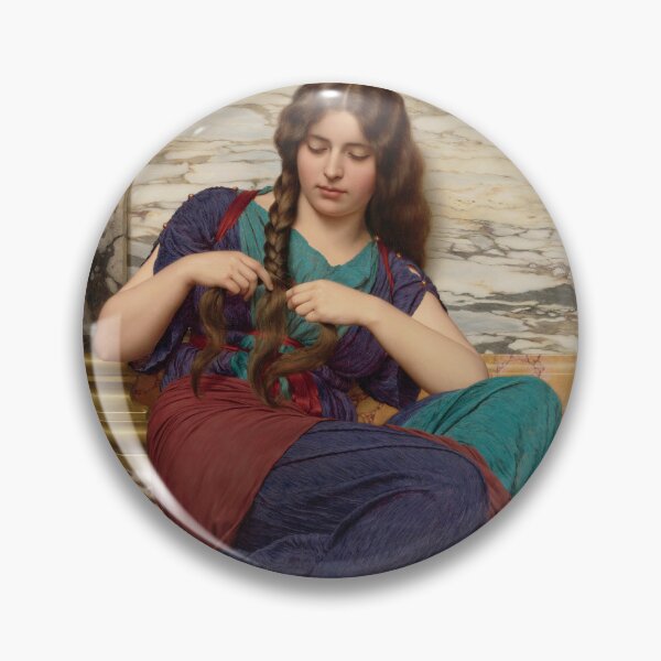 Item preview, A Congenial Task (1915)  "Girl with a beautiful dress" John William Godward designed and sold by TeeARTHY.