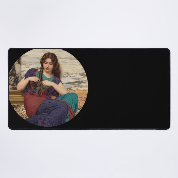 Item preview, A Congenial Task (1915)  "Girl with a beautiful dress" John William Godward designed and sold by TeeARTHY.