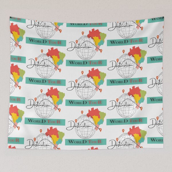 Item preview, Map of the world Coloured, World Tour  designed and sold by MariyMart.