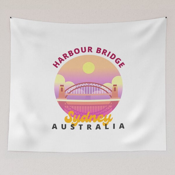 Item preview, Sydney Harbour Bridge Australia Cute Minimal White designed and sold by travelforest.