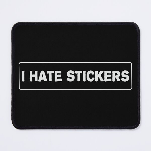 Item preview, I Hate Stickers Cool Helmet Sticker, Funny car bumper sticker designed and sold by thesmokeydogs.