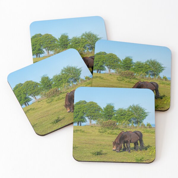 Item preview, Exmoor Ponies and Seven Sisters Trees Quantock Hills Somerset designed and sold by acceleratorhams.