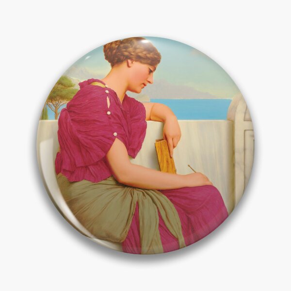 Item preview, The Answer, 1917  "Girl with a beautiful pink dress" John William Godward designed and sold by TeeARTHY.