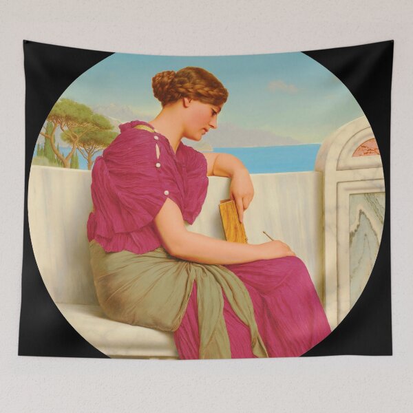 Item preview, The Answer, 1917  "Girl with a beautiful pink dress" John William Godward designed and sold by TeeARTHY.