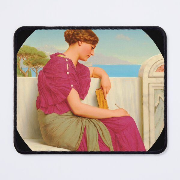 Item preview, The Answer, 1917  "Girl with a beautiful pink dress" John William Godward designed and sold by TeeARTHY.