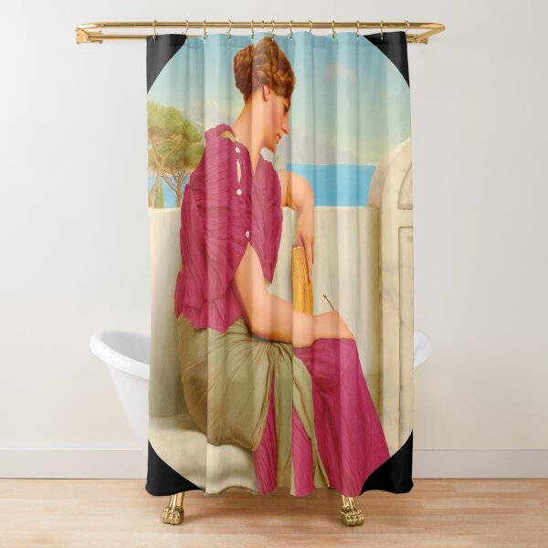 Item preview, The Answer, 1917  "Girl with a beautiful pink dress" John William Godward designed and sold by TeeARTHY.