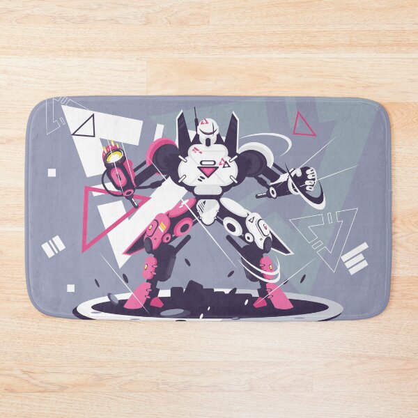 Item preview, Robot de batalla plano rosa y blanco con concepto de formas geométricas designed and sold by I'm  Redz.