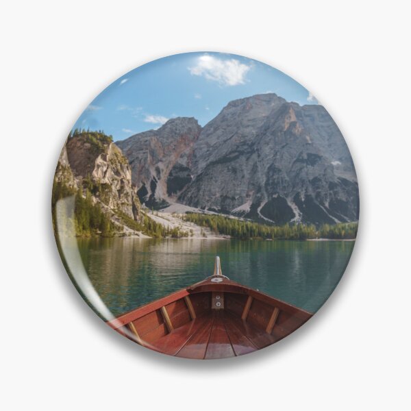 Item preview, Wooden boat floating on famous Lago di Braies designed and sold by Chris-Thodd.